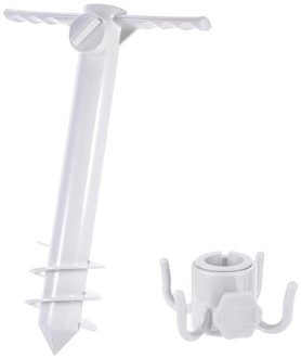 Strand Paraplu Houder Met Opknoping Haak Winddicht Zand Strand Paraplu Ondersteuning Voor Outdoor Tuin Strand