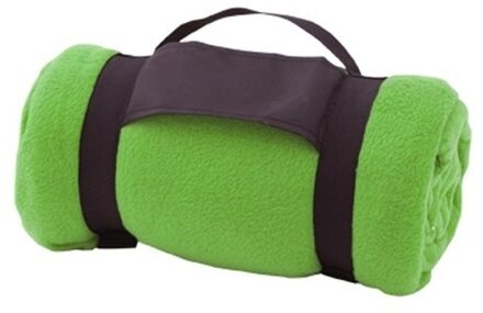 Strand/picknick kleed groen met afneembaar handvat 160 x 130 cm - Action products