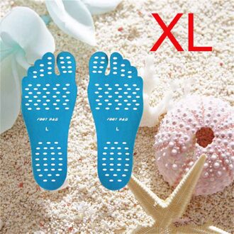 Strand Schoen Onzichtbare Sticker Adhesive Strand Inlegzolen Strand Pads Soleselastic Flexibele Zwembad Barefoot Anti-Slip Pads Mannen Vrouwen licht geel