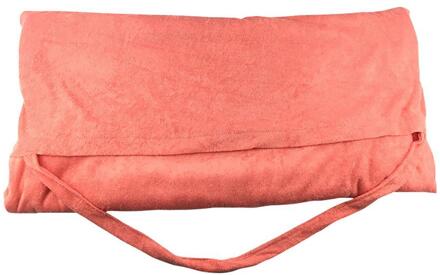 Strand Stoel Cover Dubbele Laag Microfiber Strandlaken Moderne Ligstoel 650G Covers Effen watermeloen rood