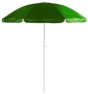 Strand/tuin parasol verstelbaar - groen - nylon - 200 cm - UV bescherming