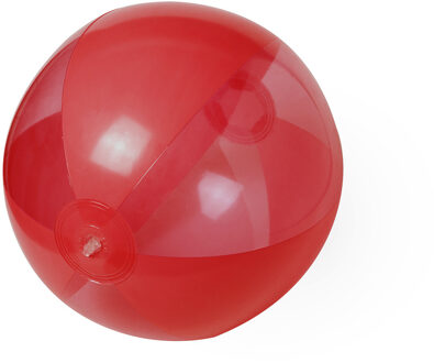 Strandbal - rood - opblaasbare bal - 28 cm - strandspeelgoed