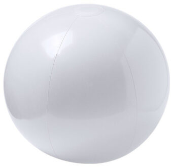 Strandbal - wit - D40 cm - extra groot - opblaasbaar - zwembad speelgoed