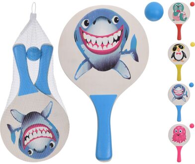 Strandbalset Hout 3-Delig Assorti