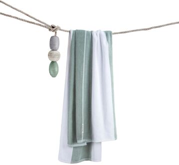 Strandlaken Sturdy Stripes 100x180 cm Highlands Green