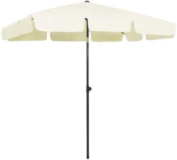 Strandparasol 200x125 cm zandgeel