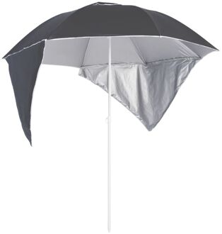 Strandparasol met zijwanden 215 cm antracietkleurig