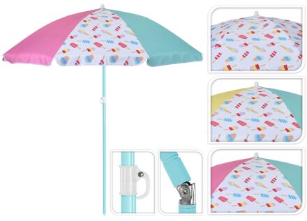 Strandparasol Ø 176 cm - IJsjes motief Multikleur
