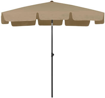 Strandparasol - Polyester - 200 x 125 cm - Uv-bestendig - Taupe