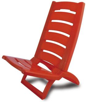 Strandstoel opklapbaar rood