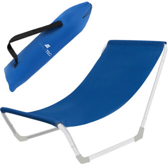 Strandstoel - opvouwbaar - lichtgewicht - draagbaar - blauw - 95 x 60 x 45 cm