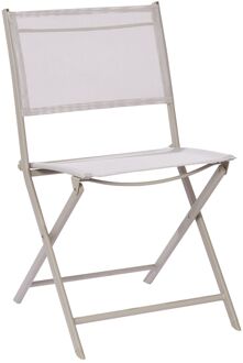 Strandstoel Stacy Textileen Taupe 52,5x46x81cm