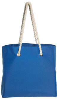 Strandtas met handvat blauw Capri 35 x 45 cm - Strandtassen