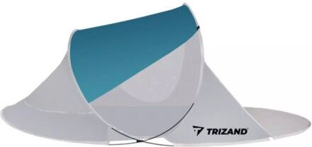 strandtent - 220 x 120 x 90 cm - turquoise / grijs