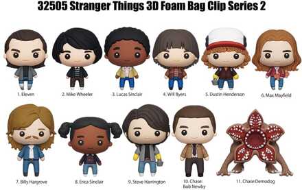Stranger Things 3D PVC Bag Clips Series 2 Display (24)