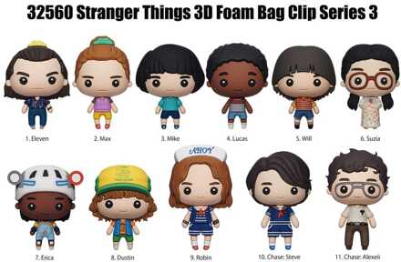 Stranger Things 3D PVC Bag Clips Series 3 Display (24)