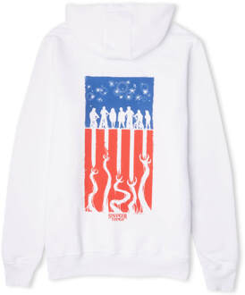 Stranger Things Americana Unisex Hoodie - White - M Wit