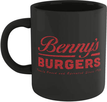 Stranger Things Bennys Burgers Mug - Black Zwart