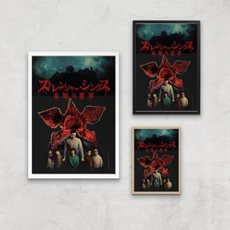 Stranger Things Bleed giclée art print - A2 - White Frame Meerdere kleuren