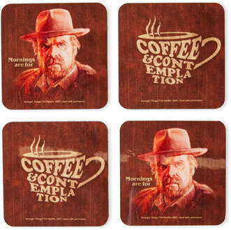 Stranger Things Coffee And Contemplation Coaster Set