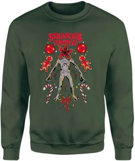 Stranger Things Demogorgon Christmas Christmas Jumper - Green - S Groen