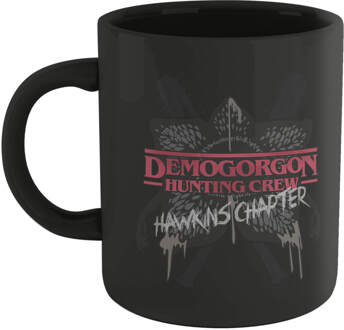 Stranger Things Demogorgon Hunting Crew Mug - Black Zwart