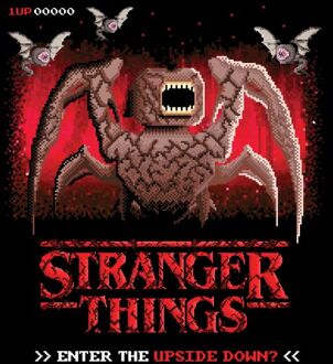 Stranger Things Enter The Upside Down? Unisex T-Shirt - Black - 4XL Zwart