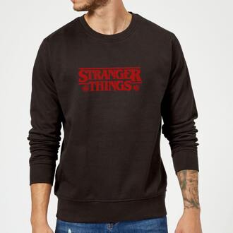 Stranger Things Fairisle Logo Christmas Jumper - Black - XL Zwart