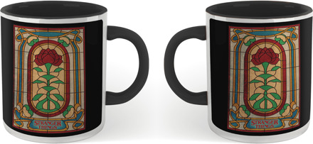 Stranger Things Glasraam Mok - Zwart