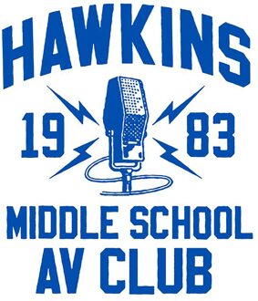 Stranger Things Hawkins High School AV Club Unisex T-Shirt - White - XXL