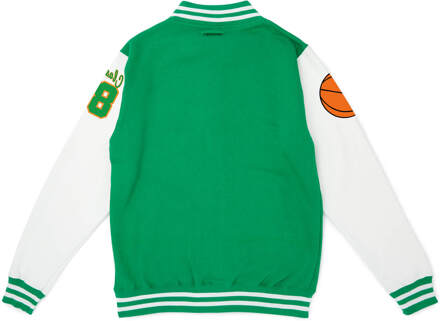 Stranger Things Hawkins High School Varsity Jas met Patches - Groen/Wit - M Meerdere kleuren