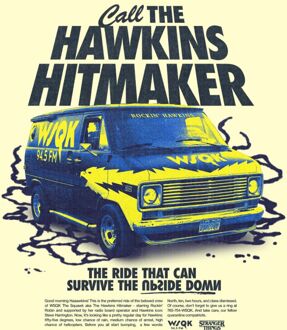 Stranger Things Hawkins Hitmaker Unisex T-Shirt - Cream - L Crème