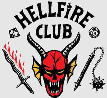 Stranger Things Hellfire Club Hoodie - Grijs - XL Meerdere kleuren