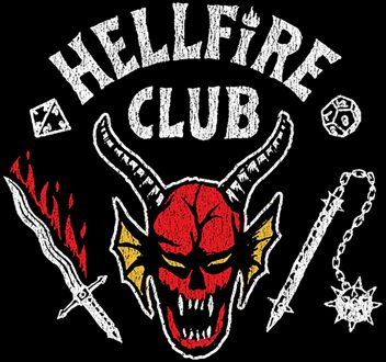 Stranger Things Hellfire Club Vintage Women's T-Shirt Dress - Black - M - Zwart