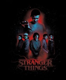 Stranger Things Karakter Samenstelling Unisex T-shirt - Zwart - XXL