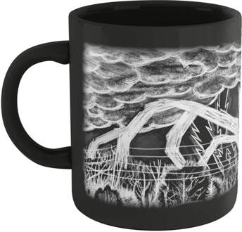 Stranger Things Mind Flayer Drawing Mug - Black Zwart