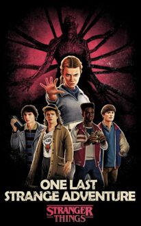 Stranger Things One Last Stranger Adventure Unisex T-Shirt - Black - XL Zwart