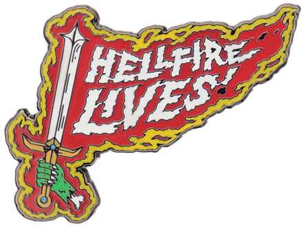 Stranger Things Pin Badge Hellfire Lives Limited Edition