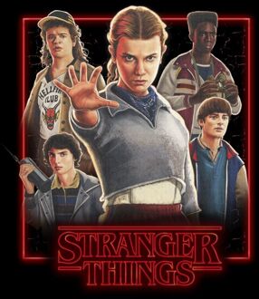 Stranger Things Poster Unisex T-Shirt - Black - XXL Zwart
