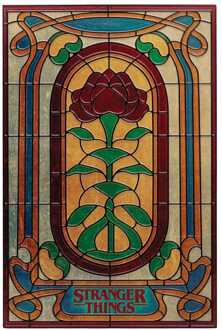 Stranger Things Resin Plaque Creel House Stained Glass Window