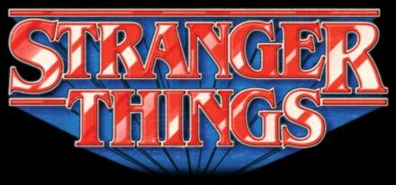 Stranger Things Retro Logo Unisex T-Shirt - Black - 5XL Zwart
