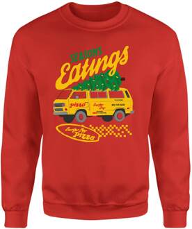 Stranger Things Season's Eatings Christmas Jumper - Red - S Rood