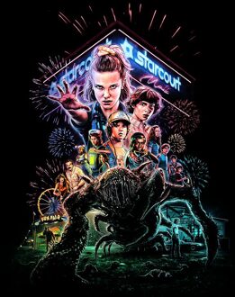 Stranger Things Season Three Poster Unisex T-Shirt - Black - L