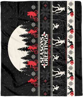 Stranger Things Seasons Greetings From The Upside Down Fleece Blanket - M