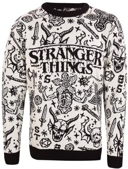 Stranger Things Sweatshirt Christmas Jumper Collage Size M