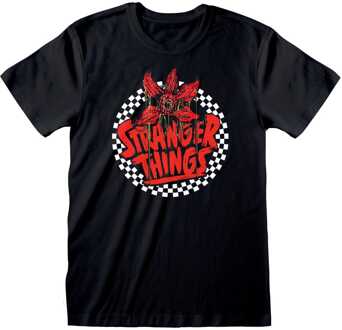Stranger Things T-Shirt Checkered Circle Size S