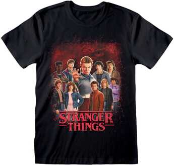 Stranger Things T-Shirt Group of all Characters Size XL