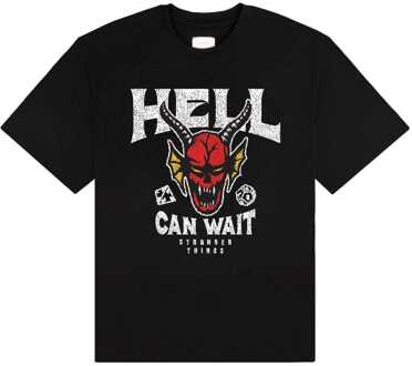 Stranger Things T-Shirt Hell Can Wait (black) Size S