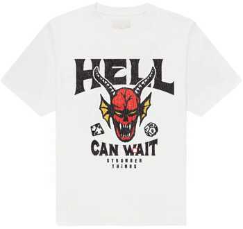 Stranger Things T-Shirt Hell Can Wait (white) Size XXL