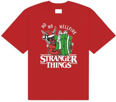 Stranger Things T-Shirt Ho Ho Hellfire Size L